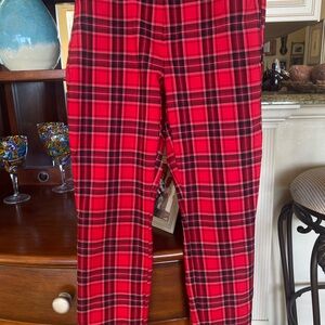 GAP Red Tartan Plaid Trousers